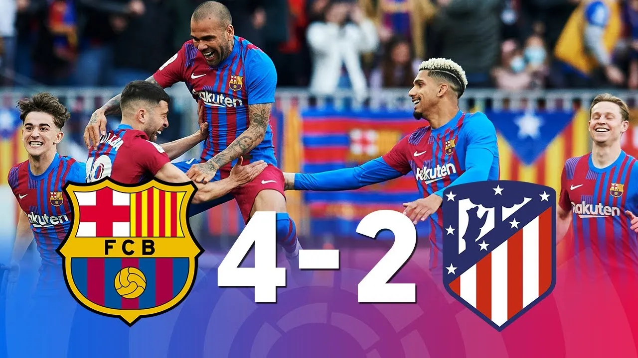 Barcelona vs Atletico, Barca thắng 4-2 trước Atletico